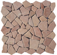 Mosaik marmor naturstenskross Rosso Verona 30,5x30,5 cm