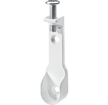 Klädstångsfäste HETTICH tak/sidfäste 15mm vit 25-pack