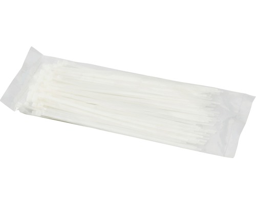 Förpackning med vita buntband