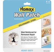 Homax vägglapp med galvaniserat stål för permanenta reparationer, 20 x 20 cm