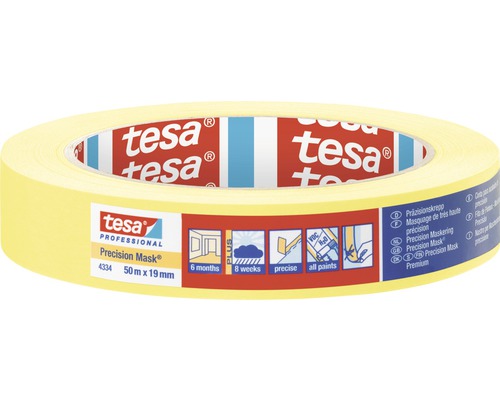Maskeringstejp Precision TESA 19mm 50m Tesa Professional Precision Mask maskeringstejp 50 meter gånger 19 millimeter