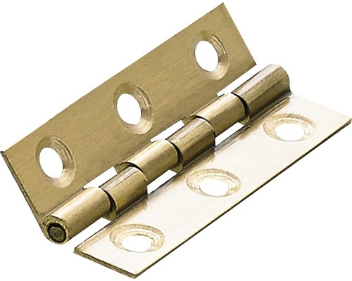 Gångjärn HETTICH 51x25mm matt mässing 10-pack