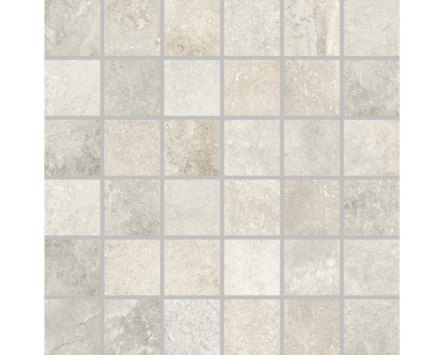 Mosaikplatta med kvadratiska element för vägg och golv