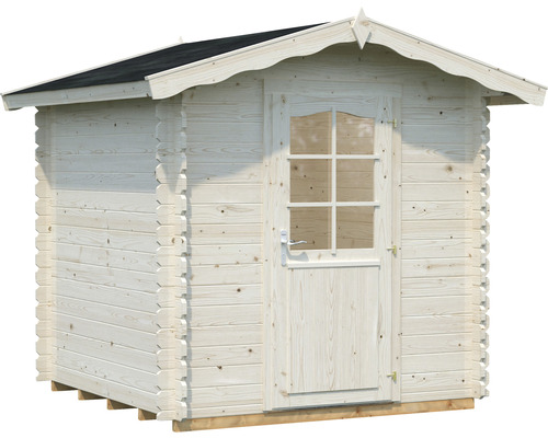 Trädgårdshus i trä med dörr och fönster