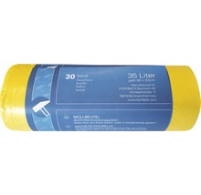 Soppåse 35L 30st HDPE gul-thumb-0