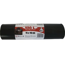 Sopsäck 120L 10st LDPE svart-thumb-1