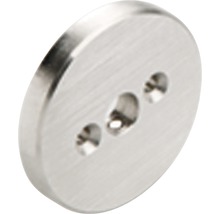 Rund möbelknopp i metall med tre hål