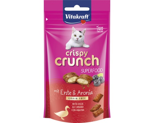 Kattgodis VITAKRAFT Crispy Crunch Anka/Aronia 60g