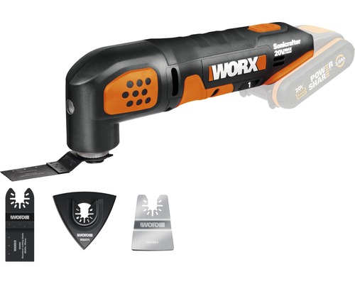 Worx Sonicrafter sladdlöst multiverktyg med tillbehör