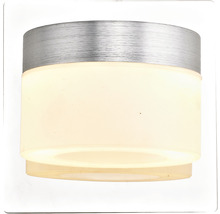 Vägglampa av metall och glas