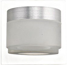 Taklampa av metall och glas