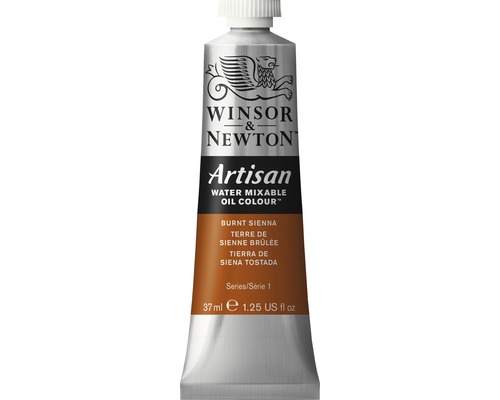 Vattenlöslig oljefärg WINSOR&NEWTON Artisan Oil Nr 074 brun 37ml Winsor & Newton Artisan Vattenblandbar oljefärg, bränd sienna, 37 ml