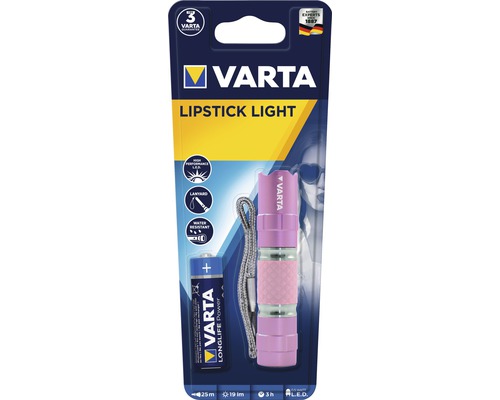 Varta Lipstick Light, inklusive batteri och bärrem