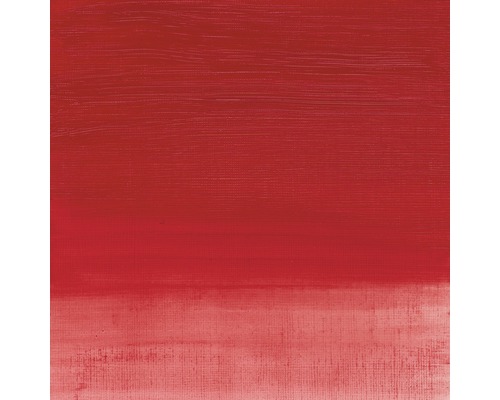 Vattenlöslig oljefärg WINSOR&NEWTON Artisan Oil Nr 098 röd 37ml Röd färg applicerad på en canvasstruktur