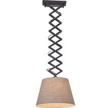 Taklampa med saxarm och lampskärm