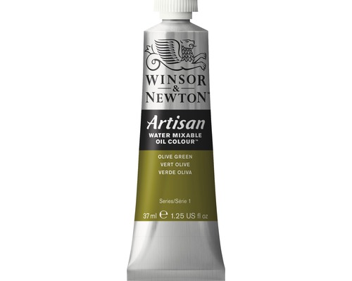 Vattenlöslig oljefärg WINSOR&NEWTON Artisan Oil Nr 447 grön 37ml Winsor & Newton Artisan vattenblandbar oljefärg, olivgrön, 37 ml