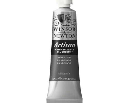 Vattenlöslig oljefärg WINSOR&NEWTON Artisan Oil Nr 465 grå 37ml Winsor & Newton Artisan vattenblandbar oljefärg Payne''s Grey i en 37 ml tub