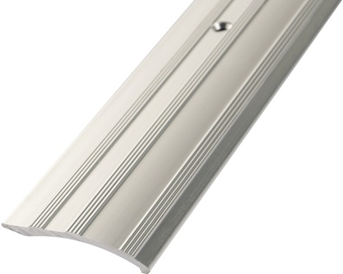 Nivålist DURI silver 0-10x40x1000mm Nr. 19 Övergångsprofil i aluminium med skruvhål