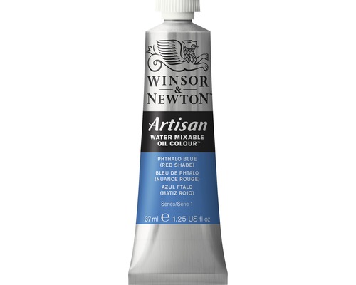 Vattenlöslig oljefärg WINSOR&NEWTON Artisan Oil Nr 514 blå 37ml Winsor & Newton Artisan Vattenblandbar oljefärg Ftaloblå (röd nyans) 37 ml tub