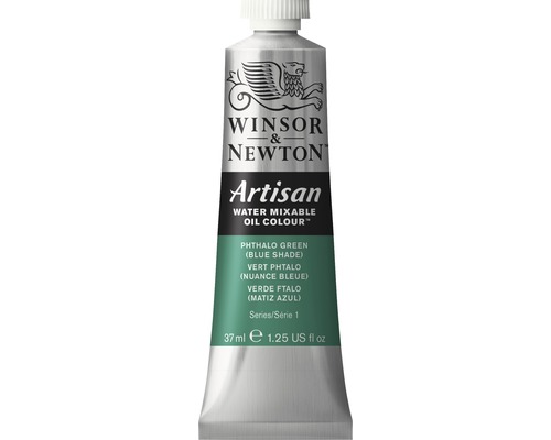 Vattenlöslig oljefärg WINSOR&NEWTON Artisan Oil Nr 522 grön 37ml Winsor & Newton Artisan vattenblandbar oljefärg, ftalgrön, 37 ml