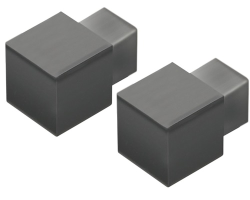 Hörnstycke DURAL Squareline PVC svart 9mm