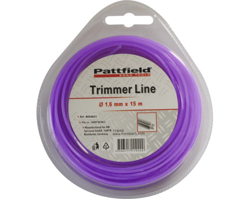 Trimmertråd PATTFIELD nylon 1,6mm 15m Trimmertråd PATTFIELD nylon 1,6mm 15m