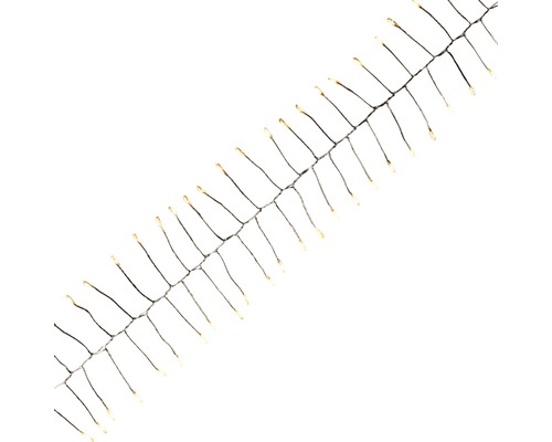 Ljusslinga med tunna trådar och varmvita LED-lampor