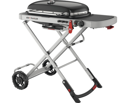Weber Traveler gasolgrill på en grillvagn