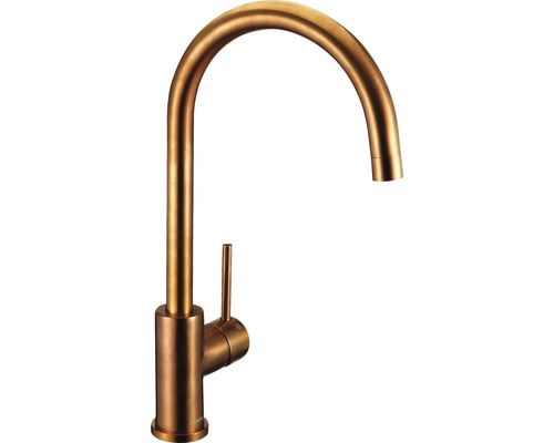 Köksblandare i metall med hög pip