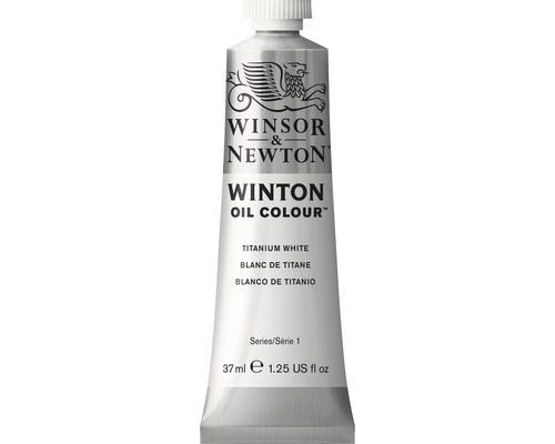Oljefärg WINSOR&NEWTON Winton Oil Nr 644 (40) vit 37ml Winsor & Newton Winton oljefärg, titanvit, 37 ml tub