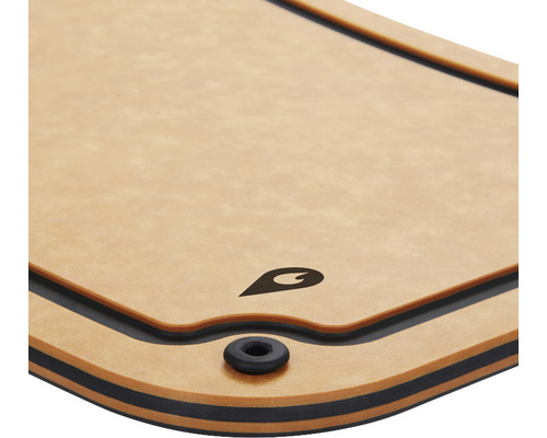 Skärbräda av träfiber med halkfria fötter