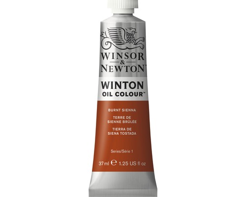 Oljefärg WINSOR&NEWTON Winton Oil Nr 74 (02) brun 37ml Winsor & Newton Winton oljefärg, bränd sienna, 37 ml tub