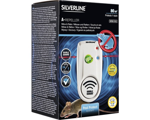 Silverline A-Repeller skadedjursbekämpning för möss och råttor, täckning upp till 80 kvadratmeter
