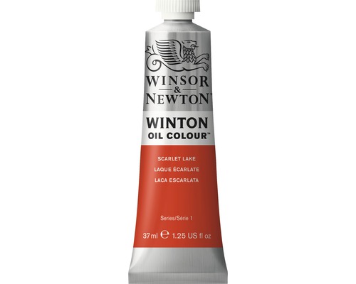 Oljefärg WINSOR&NEWTON Winton Oil Nr 603 (38) röd 37ml Winsor & Newton Winton oljefärg Scarlet Lake, 37 ml