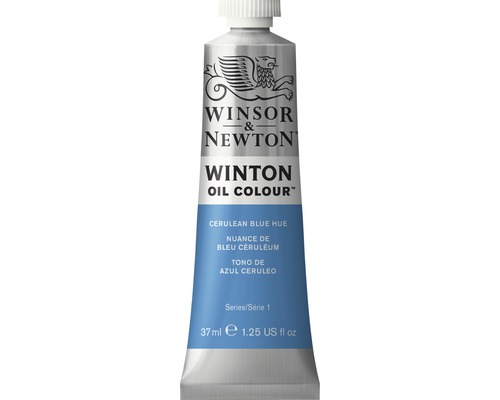 Oljefärg WINSOR&NEWTON Winton Oil Nr 138 (10) blå 37ml Winsor & Newton Winton oljefärg, kulör cerulean blue, 37 ml