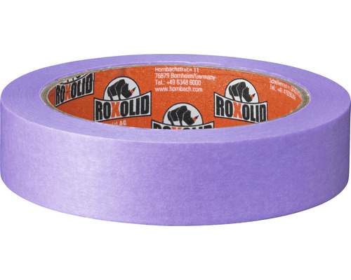 Lila maskeringstejp rulle