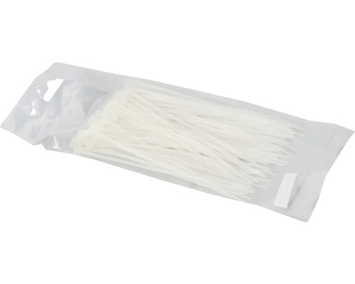 Buntband HAUPA transparent 142x2,5mm 100 styck Förpackning buntband i plast