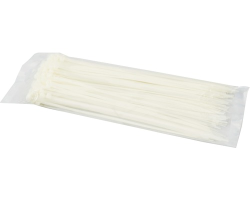 Buntband HAUPA transparent nylon 302x4,8mm 100 styck Förpackning med buntband i plast