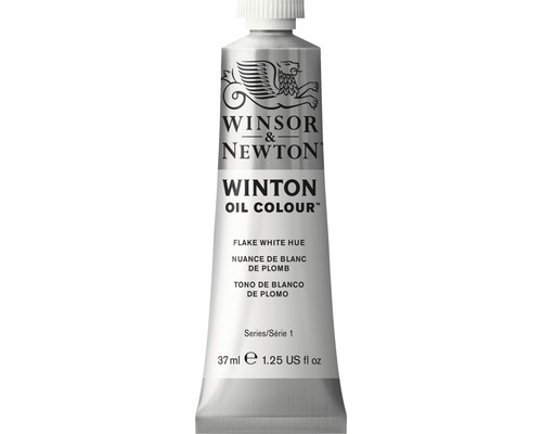 Oljefärg WINSOR&NEWTON Winton Oil Nr 242 vit 37ml Winsor & Newton Winton oljefärg, färgton Flake White, 37 ml