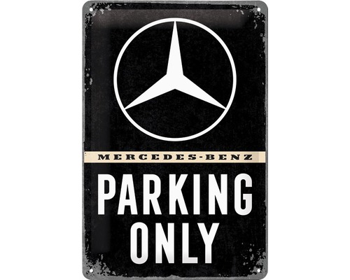 Plåtskylt NOSTALGIC ART Mercedes Parking 20x30cm