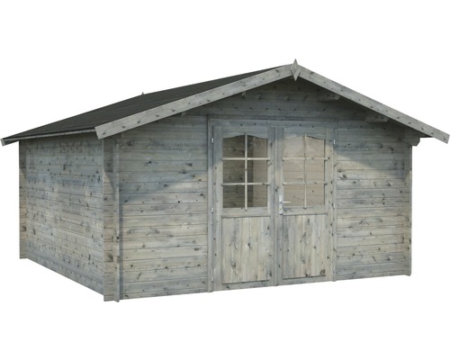 Trädgårdshus i trä med dubbeldörr