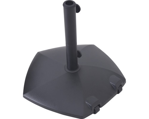 Parasollfot av plast med hjul