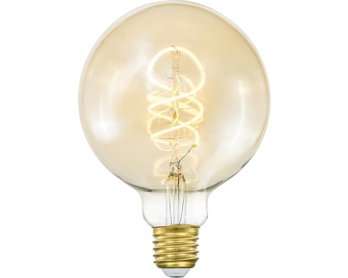 Globlampa COTTEX LED Curly filament amber E27 4W 250lm stepdim