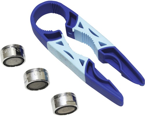 Strålsamlare Strip med skruvlocköppnare inv gänga M24 Tre strålregulatorer och ett monteringsverktyg för strålregulatorer