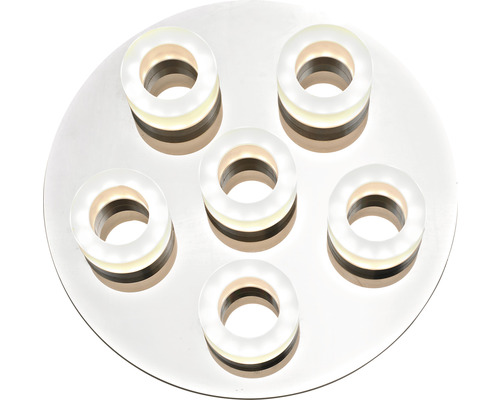 Taklampa med sex ljusringar