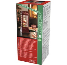 Förpackning för batteridriven LED-dekorationsbelysning med timer i form av en telefonkiosk