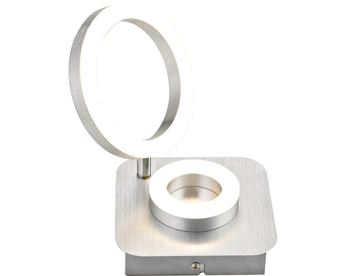 Rund LED-vägglampa av metall