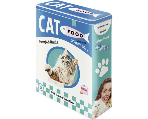 Kattmatsburk med kattmotiv