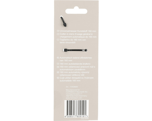 Universalkniv av plast, 160 mm