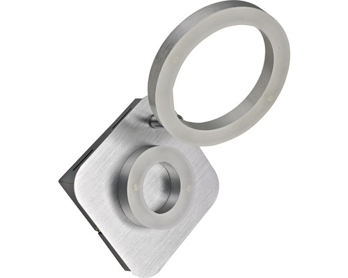 Modern vägglampa med två ringformade ljuselement